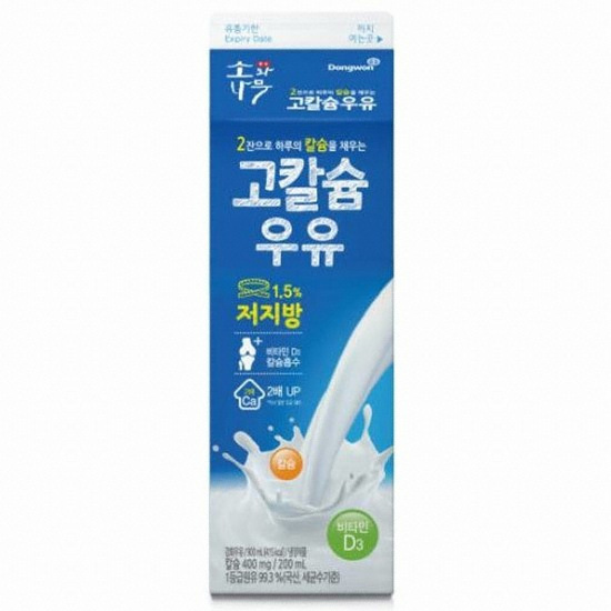 동원F&B 소와나무 고칼슘우유 저지방 900ml (2개)