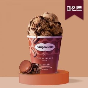 하겐다즈 마카롱 더블 초콜릿 가나슈 아이스크림 403ml (1개)_이미지