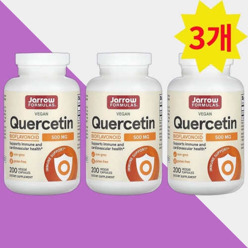 자로우포뮬러스 비건 퀘르세틴 500mg 200캡슐 (3개)