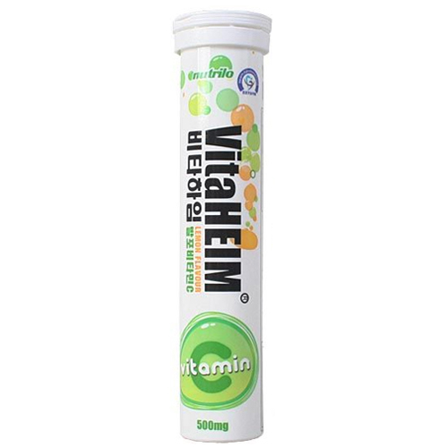 Nutrilo 비타하임 발포 비타민C500 4300mg 20정 (9개)_이미지