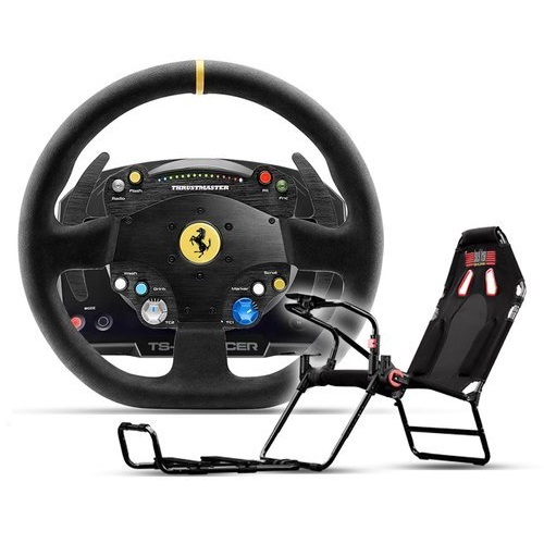 TS-PC RACER 페라리488 챌린지 에디션 하이엔드 레이싱 휠 +레이싱시트(페달미포함)_이미지