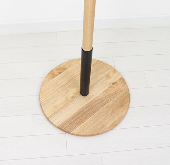 올리빙 원목 블랙 스탠드 옷걸이_이미지