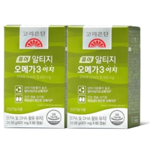 고려은단 식물성 퓨어 알티지 오메가3 이지 401mg 60캡슐 (9개)_이미지