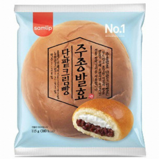 SPC삼립 주종발효 단팥크림빵 115g (8개)