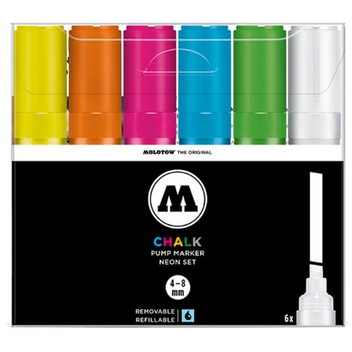 모로토우 초크 펌프 마커 4-8mm 네온 세트