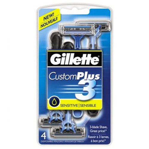 커스텀 플러스3 센서티브 일회용 면도기