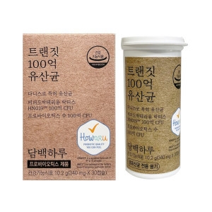  담백하루 트랜짓 100억 유산균 340mg 30정 [3개]