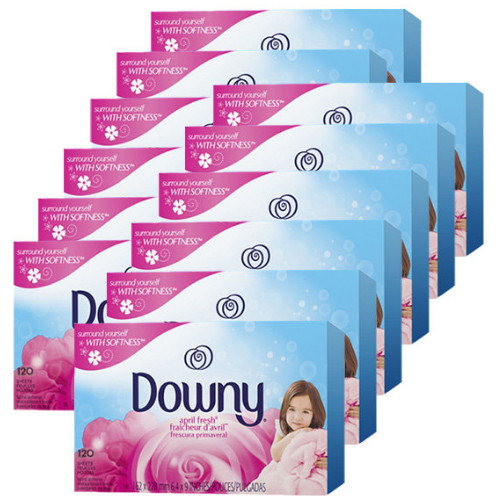 P&G 다우니 드라이시트 에이프릴 프레시 120매 (12개)