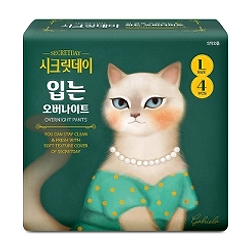 하이베러 시크릿데이 입는 오버나이트 대형 4개 (1팩(4개))