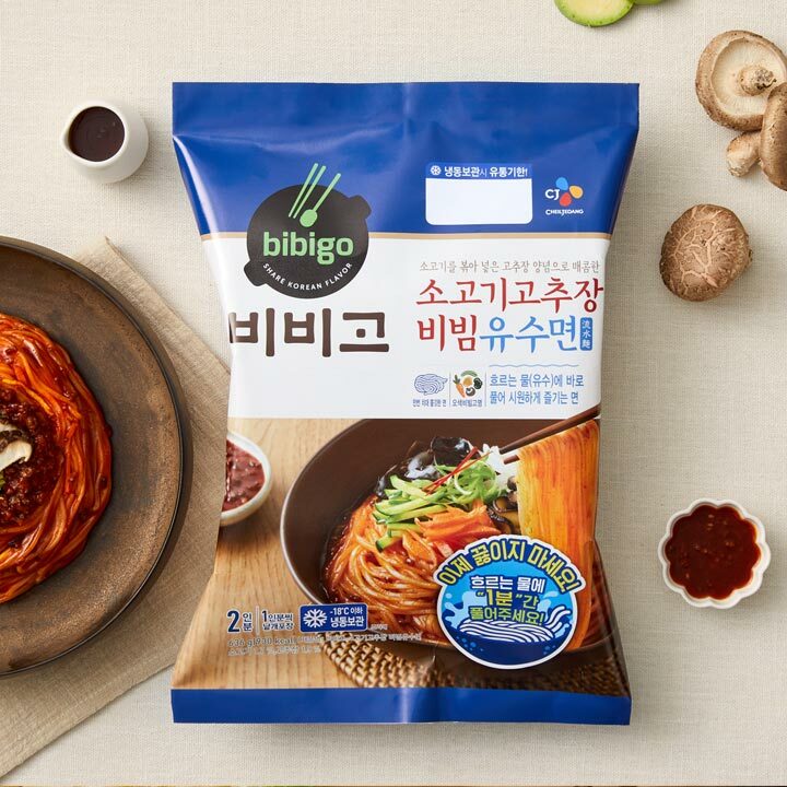 CJ제일제당 비비고 소고기 고추장 비빔 유수면 636g (2개)