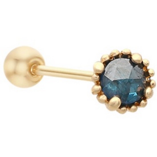 미니골드 14K THANK YOU DIA 타이니 청러프 피어싱 EJUM4014D_이미지