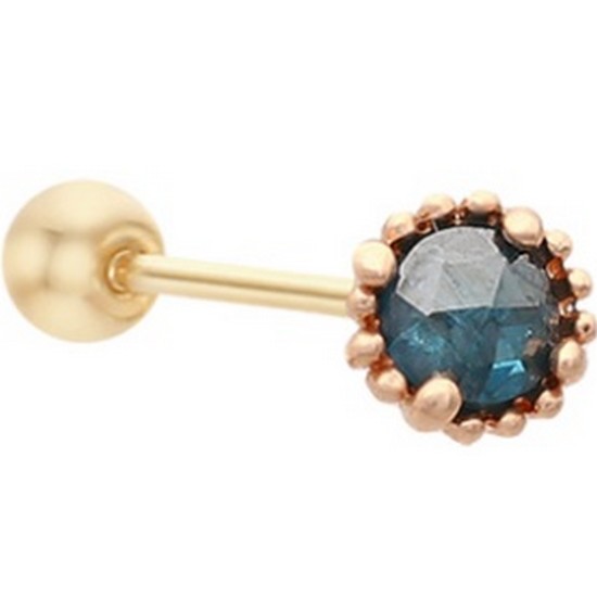 미니골드 14K THANK YOU DIA 타이니 청러프 피어싱 EJUM4014D_이미지