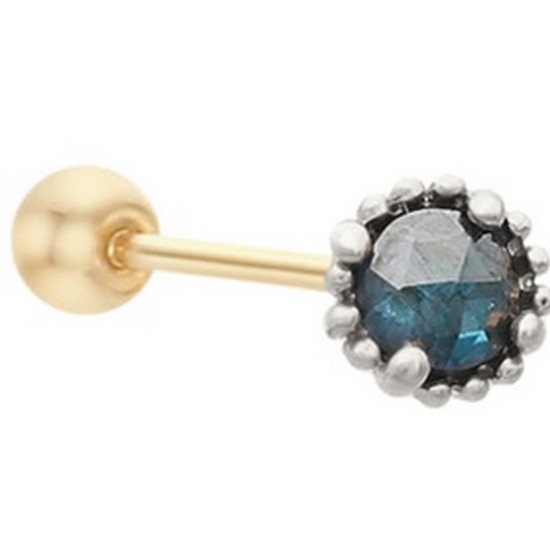 미니골드 14K THANK YOU DIA 타이니 청러프 피어싱 EJUM4014D_이미지