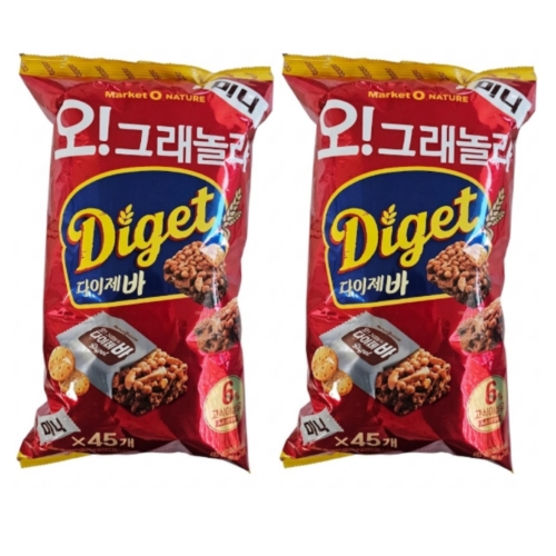 오리온 오그래놀라 다이제바 미니 483g (2개)_이미지
