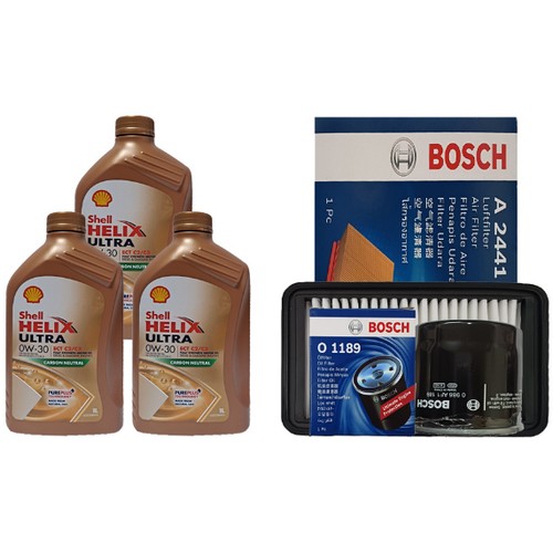 쉘 힐릭스 울트라 ECT C2/C3 0W30 3L + 보쉬필터 기아 올뉴모닝 TA 가솔린_이미지