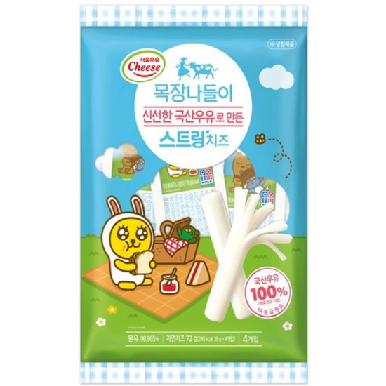 목장나들이 스트링치즈 72g