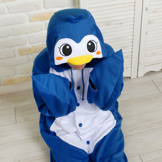동물잠옷-뒤뚱뒤뚱 블루펭귄