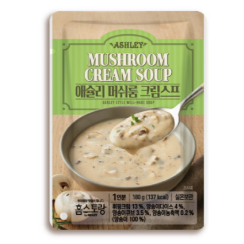 이랜드이츠 애슐리 머쉬룸 크림스프 180g (6개)