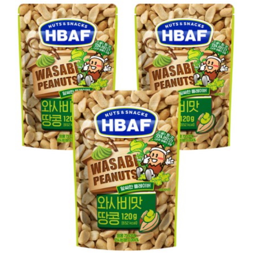 HBAF 와사비맛 땅콩 120g (3개)_이미지