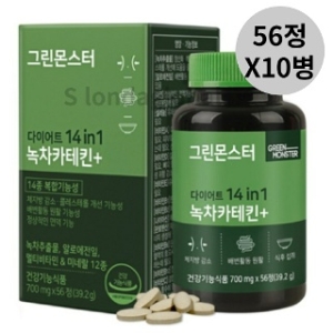 그레이스클럽 그린몬스터 녹차카테킨+ 56정 (10개)_이미지