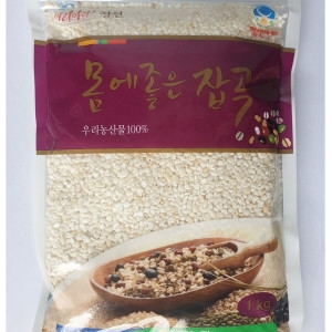 여량농협 건조 찰옥수수쌀 x 껍질벗긴 옥수수알 (1kg,3봉)_이미지