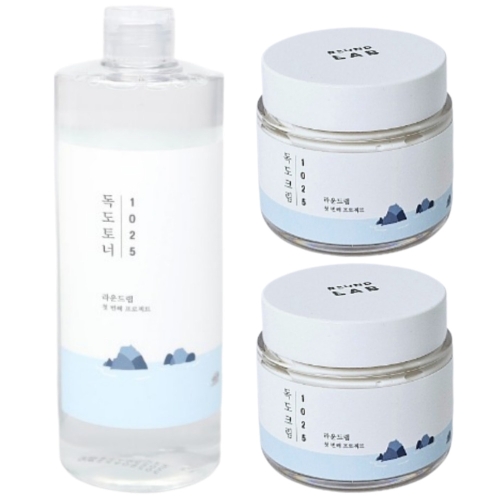라운드랩 1025 독도 토너 500ml + 크림 80ml (500ml 1개+80ml 2개)_이미지