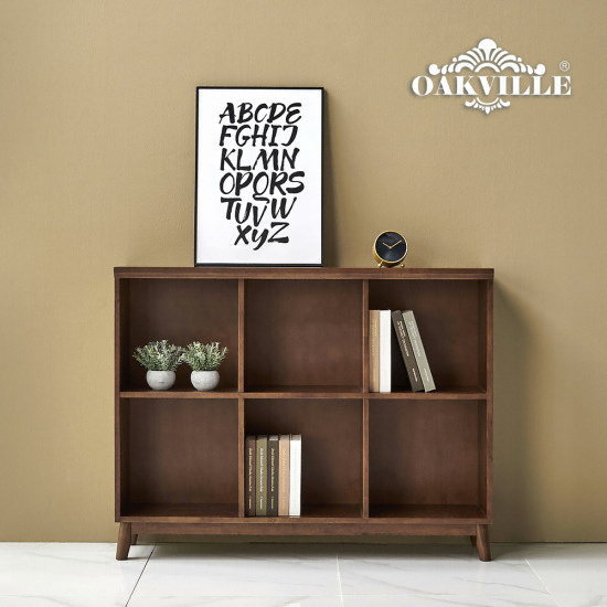 오크빌 오테카 원목 오픈형 낮은책장 1200