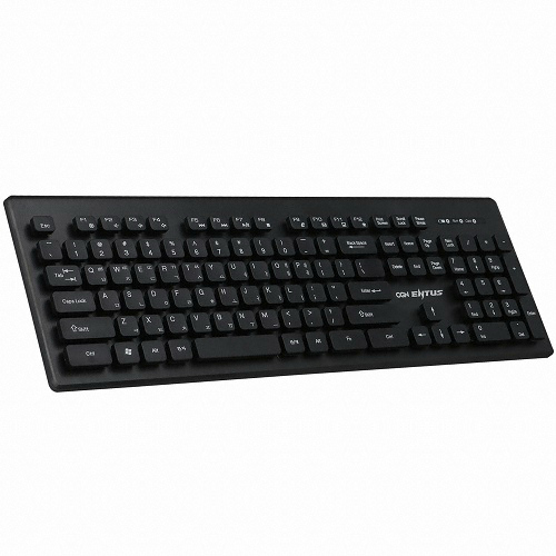 CJ ENM N ENTUS OGN-WKM20 무선 키보드 마우스 세트 (블랙)_이미지