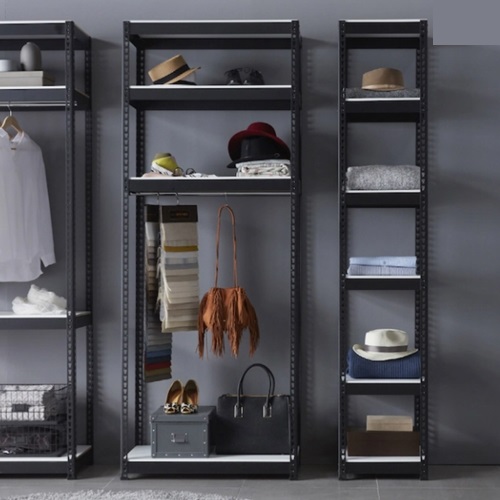 스피드랙 드레스룸 시스템 철제 행거봉1개 3단 행거 700x500 (120cm(높이))_이미지