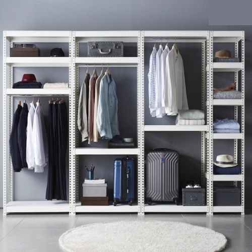 스피드랙 드레스룸 시스템 철제 행거봉1개 3단 행거 700x500 (120cm(높이))_이미지