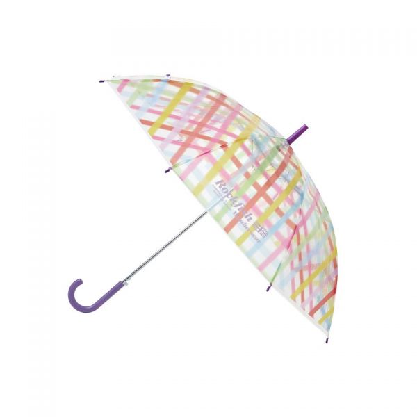 ROCKFISH WEATHERWEAR CLEAR CHECK UMBRELLA LONG COLOR 626784 COLOR CHECK