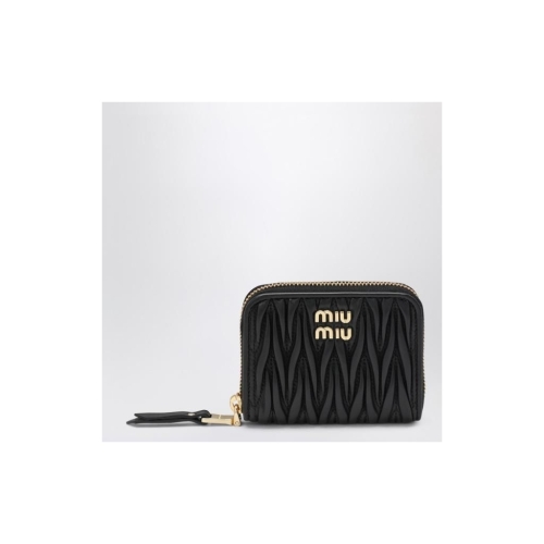 미우미우 Black matelassA nappa coin purse 5MM268AFPP/XM_MIU-F0002_100-U Black