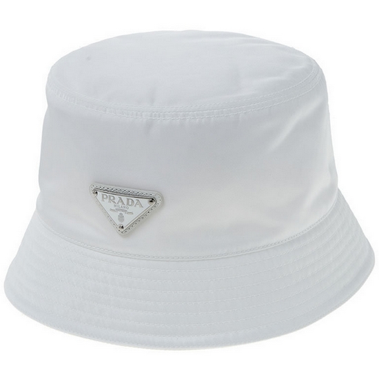 프라다 리나일론 버킷 햇 1HC137 2DMI (F0009, 화이트)