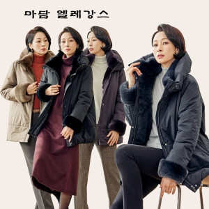 마담엘레강스 스칼렛 천연모피 퍼 코트