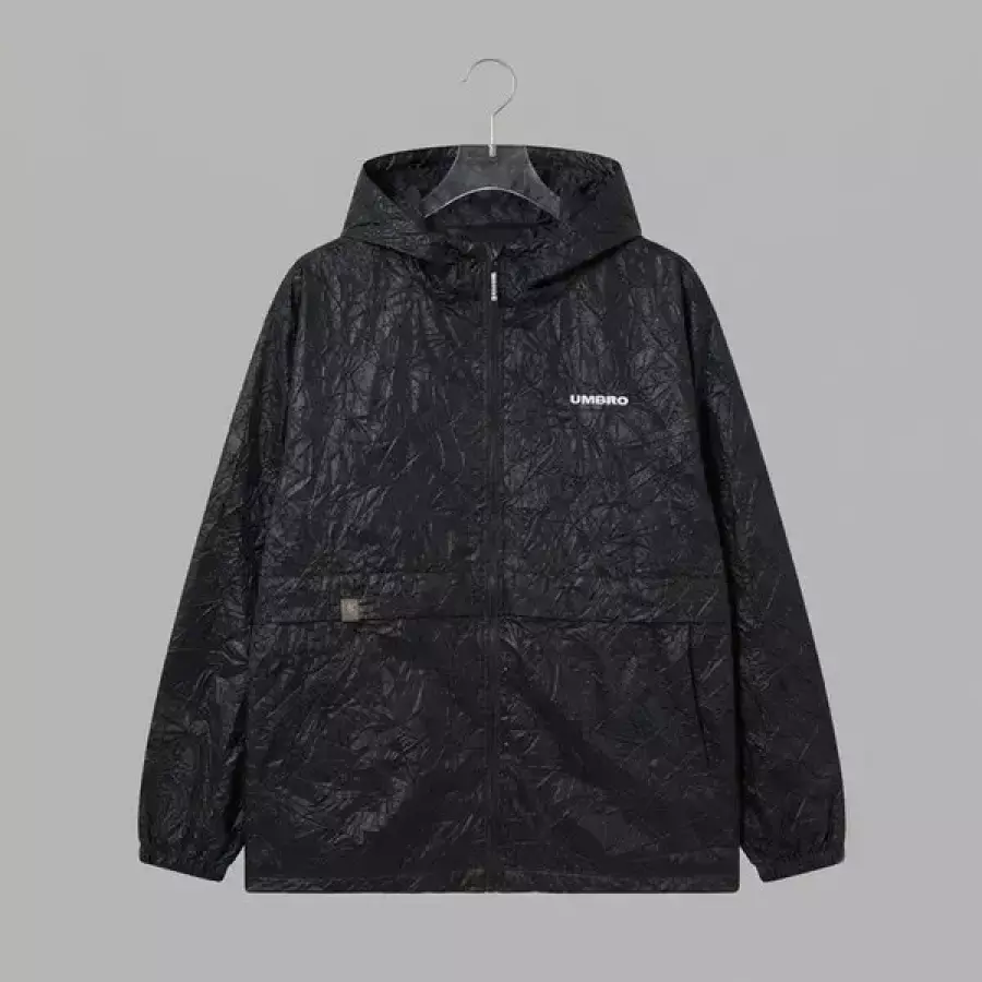 클래식 후드형 웜업 바람막이 자켓 UR324CJK95BLK2