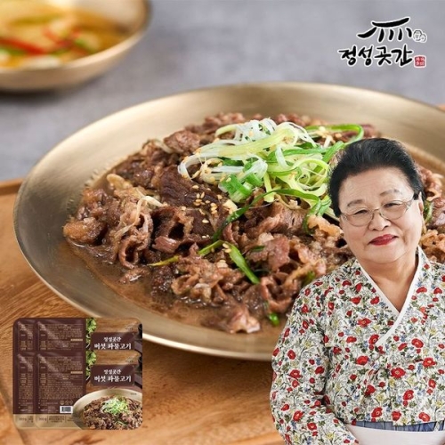 정성곳간 강순의 명인의 국내산 버섯 파불고기 300g [4개]