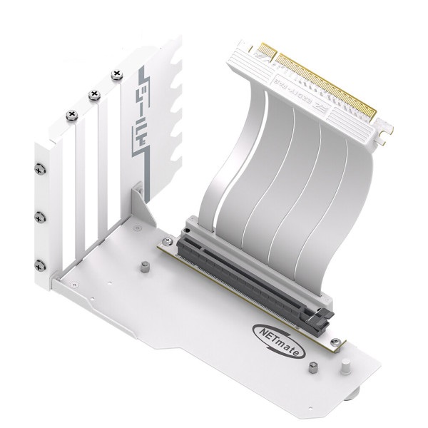 강원전자 NETmate NM-HPI PCI-E 4.0 라이저 케이블 키트 (NM-HPI3441, 화이트, 115mm)