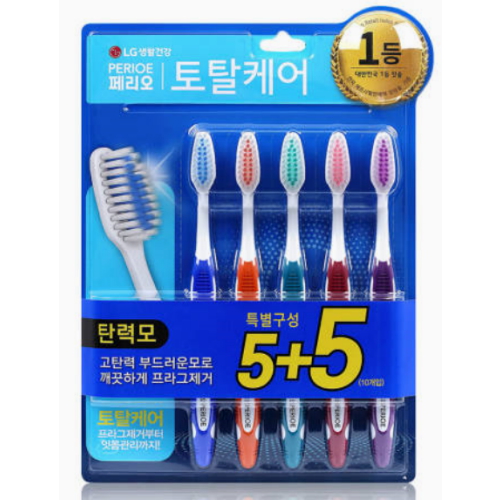 LG생활건강 페리오 토탈케어 칫솔 탄력모
