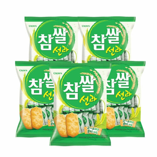 크라운제과 참쌀 선과 115g (5개)