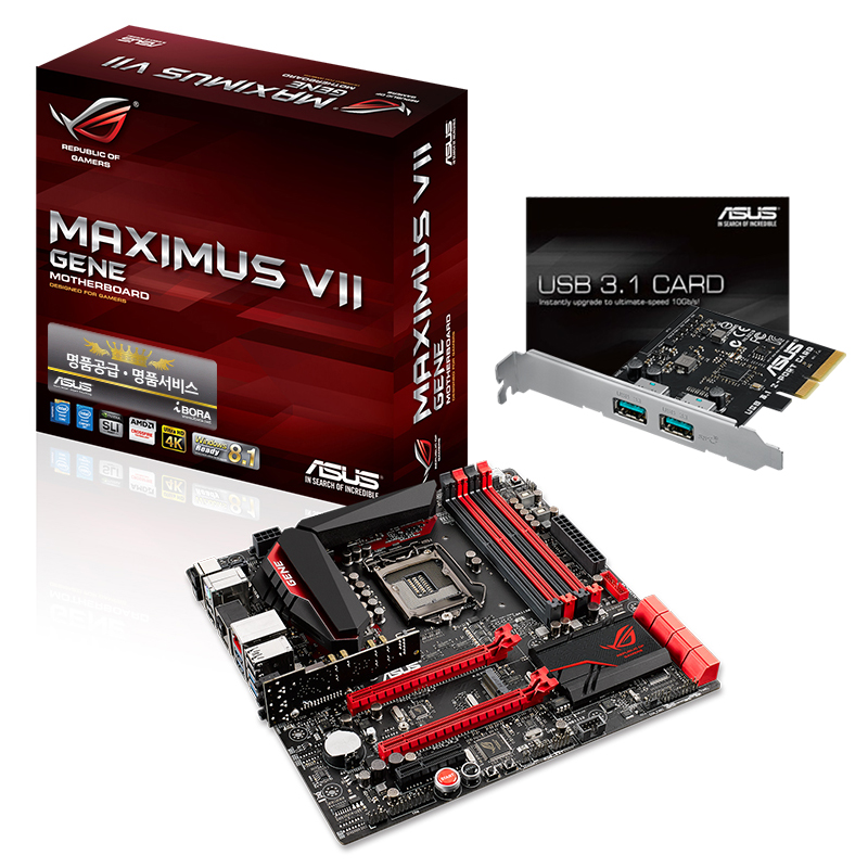 ASUS MAXIMUS VII GENE + USB3.1 CARD 아이보라_이미지