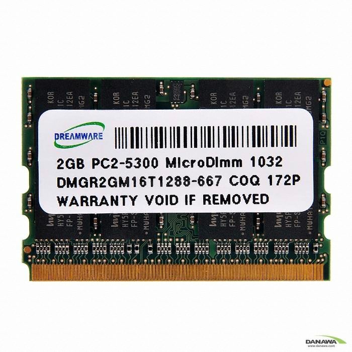 Dreamware 노트북 DDR2-667 Micro-Dimm 172pin (2GB)_이미지