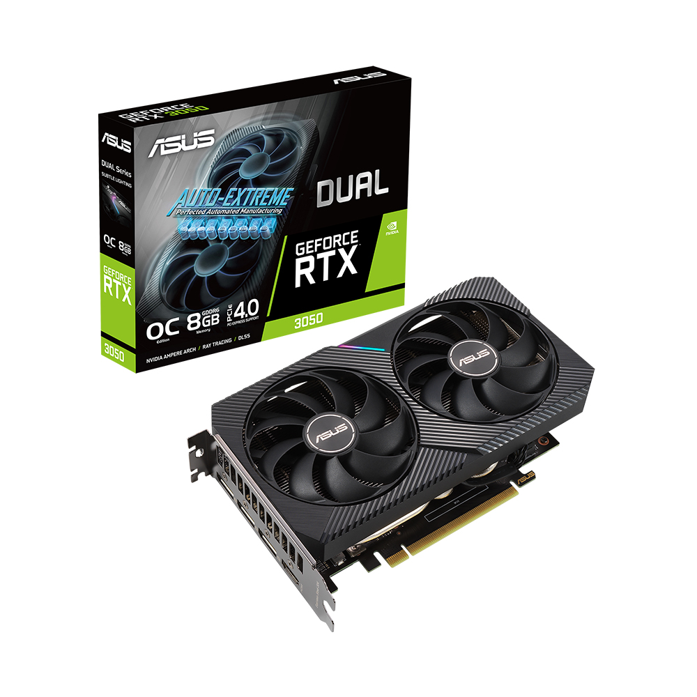 ASUS DUAL 지포스 RTX 3050 O8G OC D6 8GB 인텍앤컴퍼니