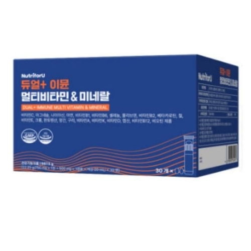 [불명] 뉴트리포유 듀얼+ 이뮨 멀티비타민 미네랄 30병 (1개)_이미지