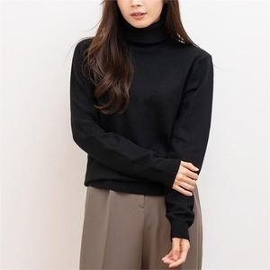 ONM 쌀쌀한코디 부드러운 포근한 여성 반폴라 니트 9206937