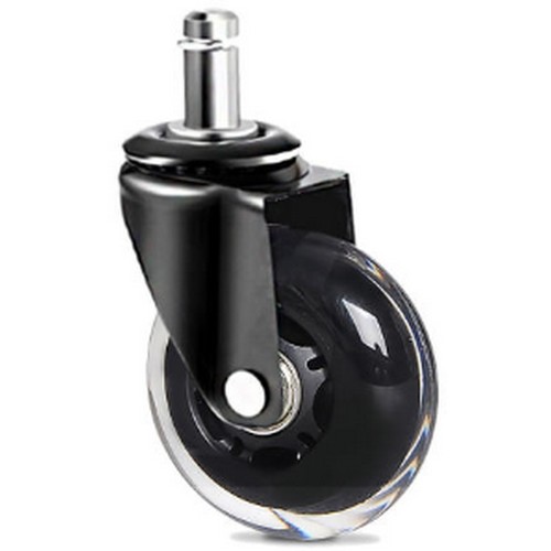 엠파이어 2.5형 무소음 투명 우레탄 링 회전 바퀴 DD25R11