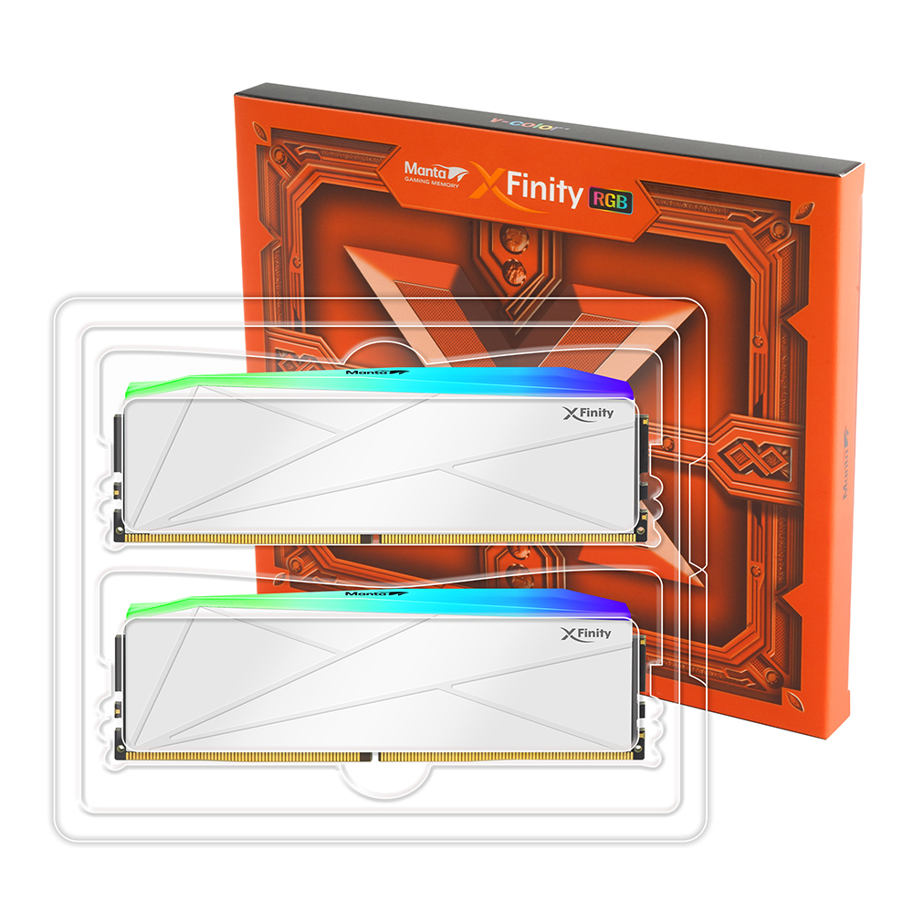 V-Color Manta DDR5-6000 CL36 XFinity RGB 화이트 패키지 (32GB(16Gx2))