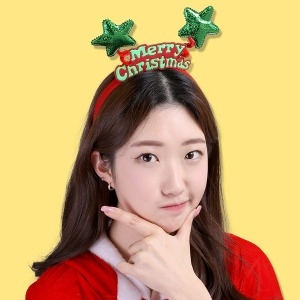 새로이벤트 크리스마스영문머리띠 파티 생일 크리스마스 머리띠_이미지