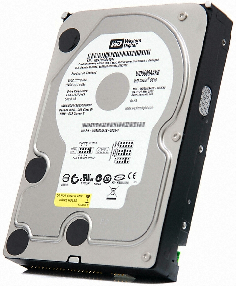 Western Digital WD Caviar Blue EIDE/7200/16M (WD5000AAKB, 500GB)_이미지