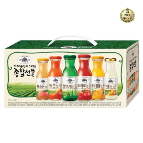 웅진식품 가야농장 주스 6종 종합선물세트 (1개)_이미지