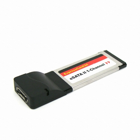 라이트컴 COMS 노트북 1Port ExpressCard eSATA 카드 (D9093, XWT-EXP03)_이미지